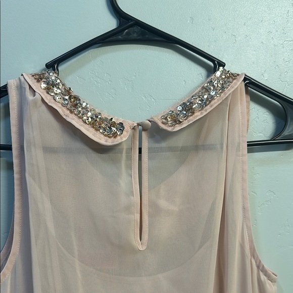 Juniors' Candie's® Sequin Peter Pan Collar Dress Size Medium - Picture 6 of 8